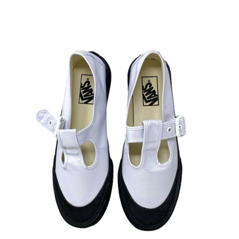 VANS Style 93 Shoes White Sneakers Women's Size Canvas Coated Skate VN0A3XTJW00 - Picture 5 of 8
